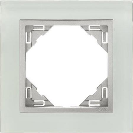 Efapel EFAPEL CRYSTAL RAMKA 1K SZKŁO ALUMINIUM 90910 TCA