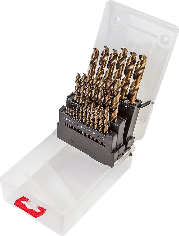 Wiertło Verto do metalu HSS walcowe 1,0-13,0 mmmm zestaw (60H814)