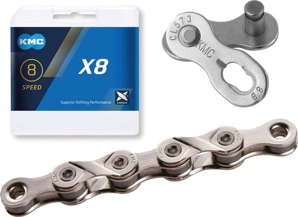 KMC Łańcuch KMC X8 srebrny 6/7/8 rzędowy (X8.99)