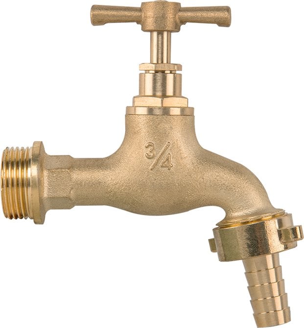 KRAN MOSIĘŻNY Z ZAWOREM GZ 3/4" x GZ 3/4" NA WĄŻ 13mm