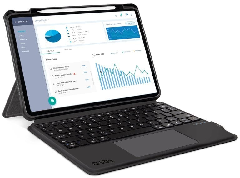 SBS Wireless keyboard with cover dla iPad Air 10.9" 2020/Air 10.9" 2022/Air 11" 2024/Pro 11" 2018/Pro 11" 2022