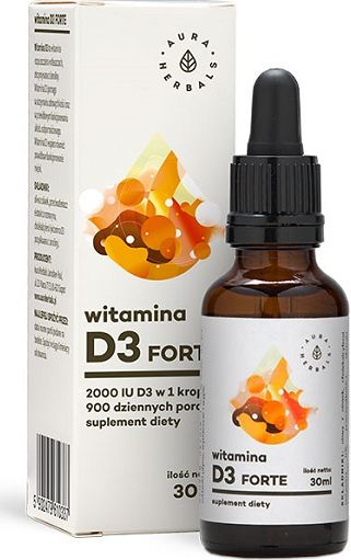 Aura Herbals AURA HERBALS_Suplement diety Witamina D3 30ml
