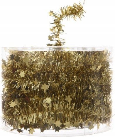 Kaemingk Girlanda na choinkę w gwiazdy złota świąteczna 700 cm