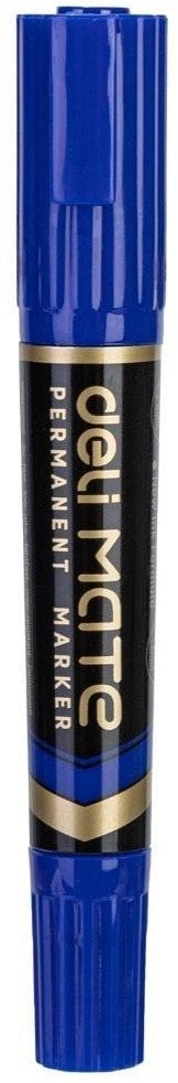 Marker permanentny dwustronny nieb (10szt) DELI