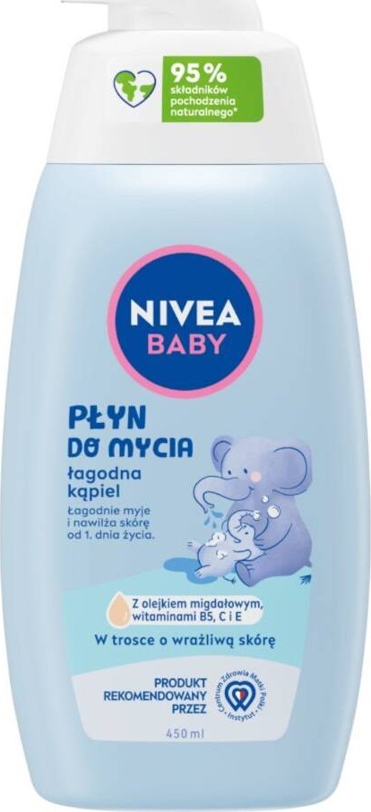 Nivea Baby płyn do mycia łagodna kąpiel 450ml
