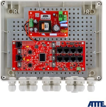 Switch Atte SWITCH ZEWNĘTRZNY 8-PORTOWY POE DO 8 KAMER IP ATTE IP-8-20-L2