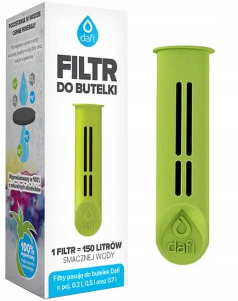 Wkład filtrujący Dafi Filtr węglowy do butelki limonkowy