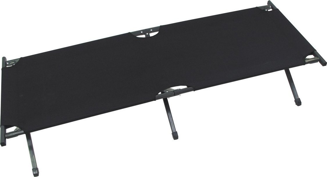 MFH Łóżko polowe w stylu amerykańskim czarne