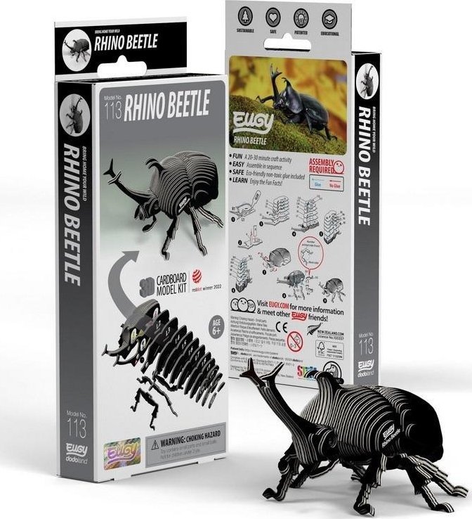 Chrząszcz Herkules Eugy. Eko Układanka 3D