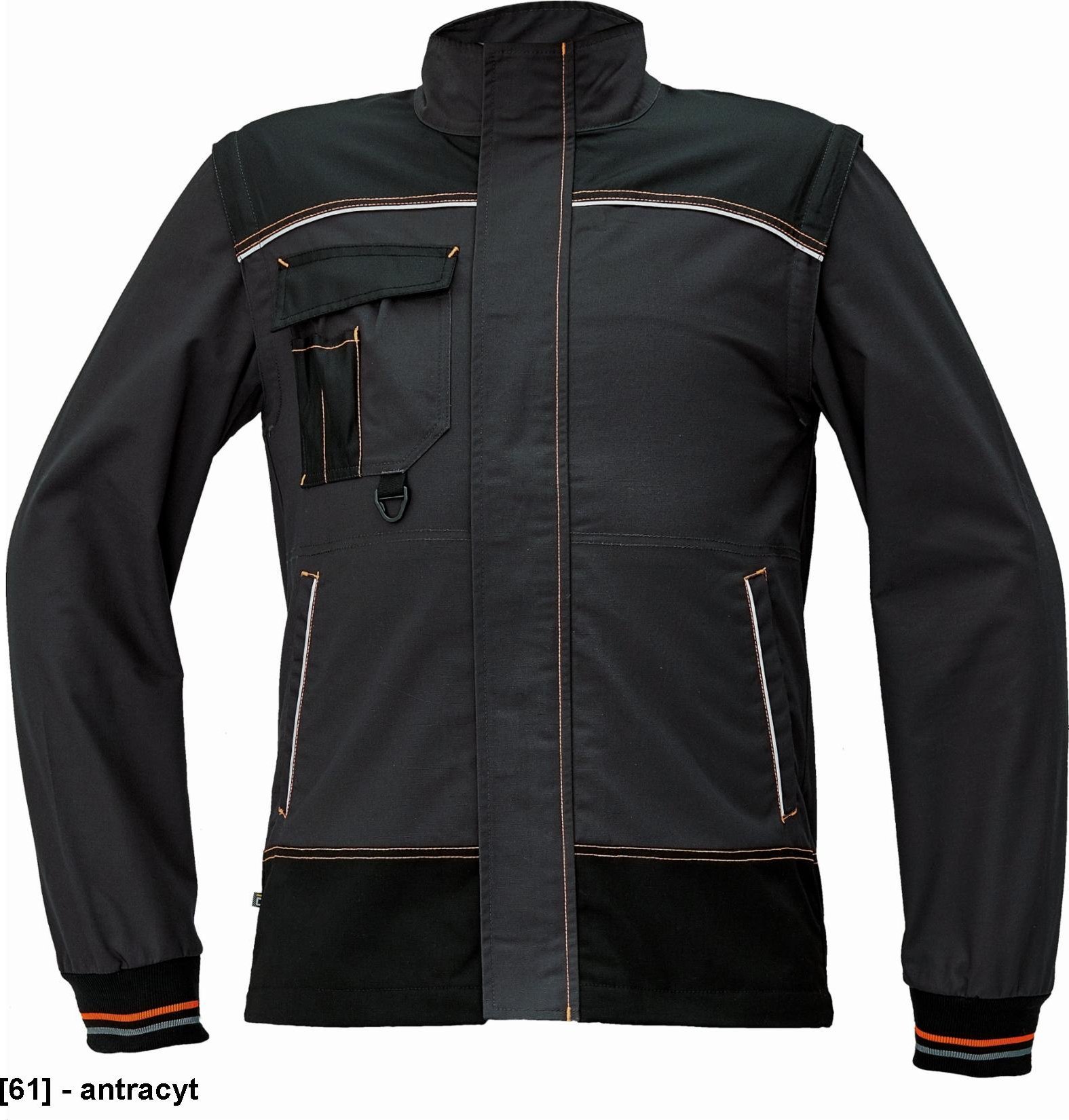 CERVA KNOXFIELD kurtka - męska kurtka robocza ze stójką - antracyt 42