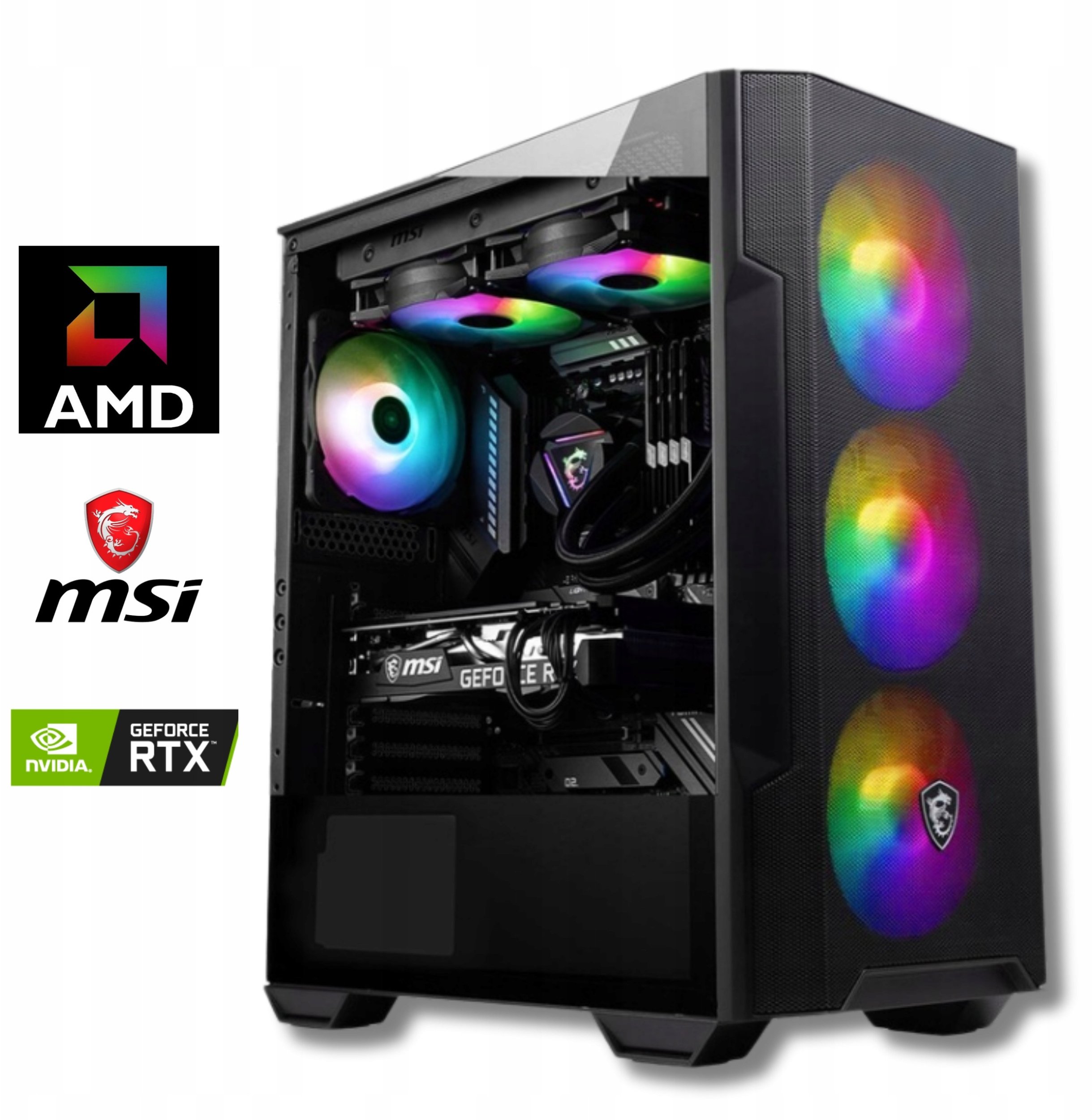 Komputer Komfig Ryzen 5 5500, 16 GB, RTX 4060, 500 GB M.2 PCIe Windows 11 Pro