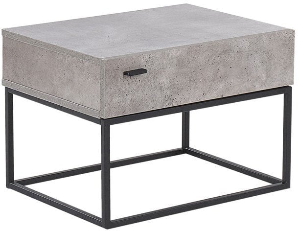 Beliani Szafka nocna efekt betonu CAIRO