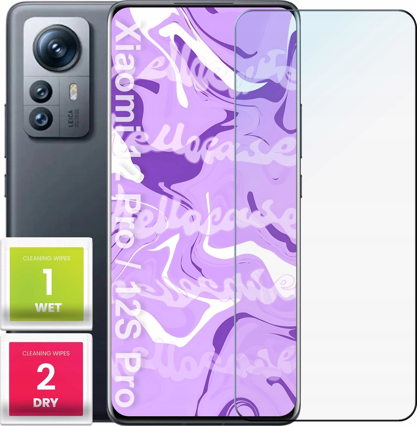 Hello Case Szkło Hartowane do Xiaomi 12 Pro / 12s Pro (szybka 9H, płaskie 2.5D)