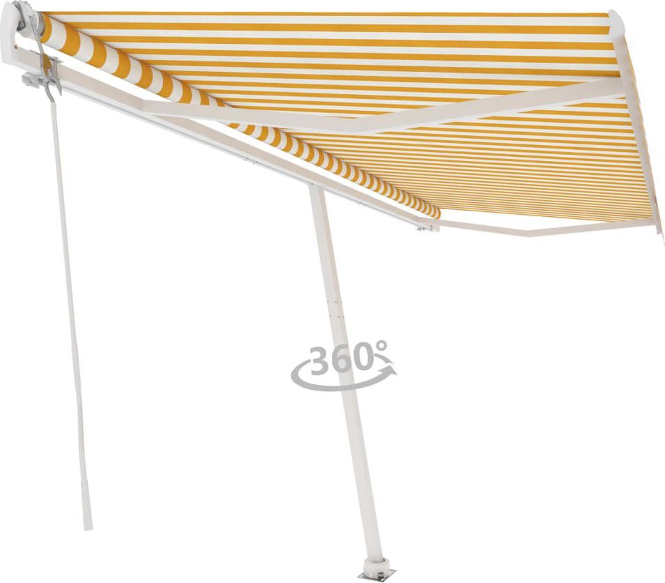 vidaXL Wolnostojąca, automatycznie zwijana markiza, 500x350 cm