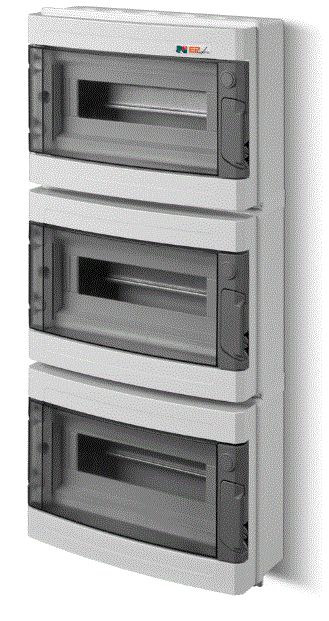 Elektro-Plast Rozdzielnica modułowa hermetyczna 3 x 13 natynkowa IP55 EP-LUX PLUS RN 3/39 (1958-01)