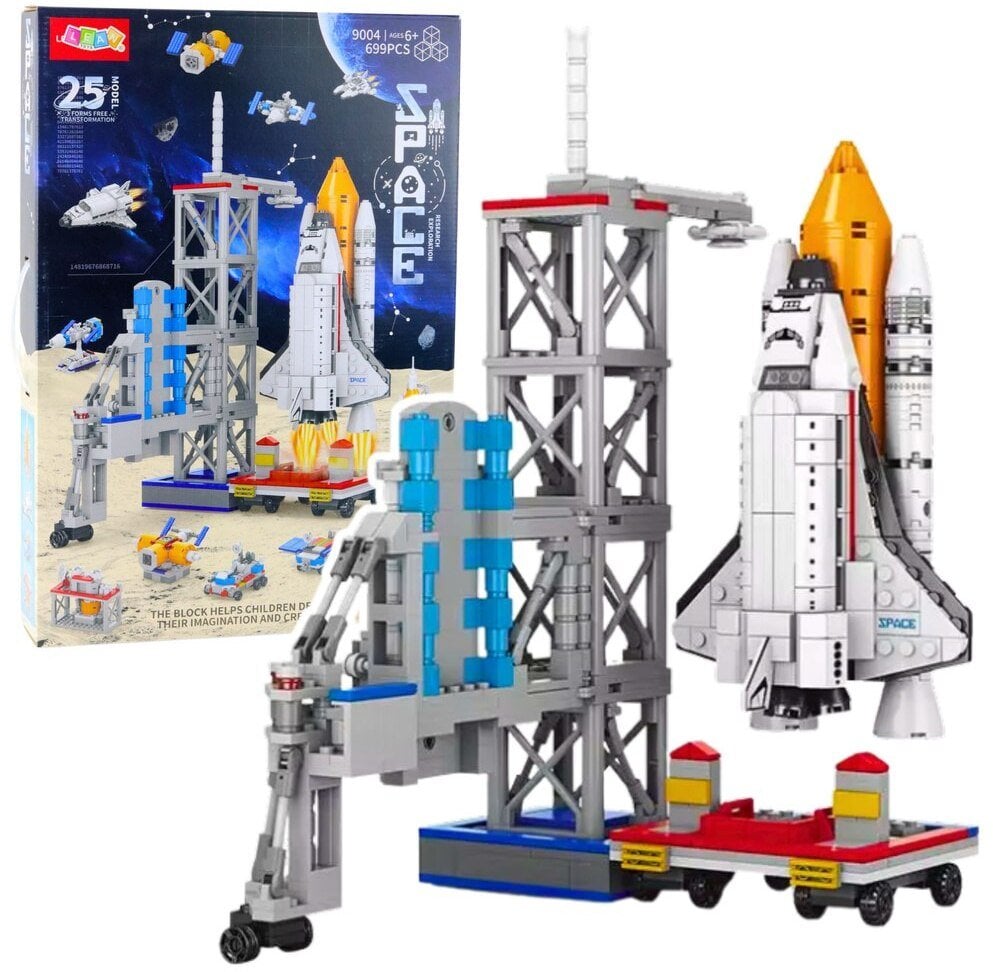 Klocki Stacja Kosmiczna Statek Rakieta 3w1 25 Modeli 699el.