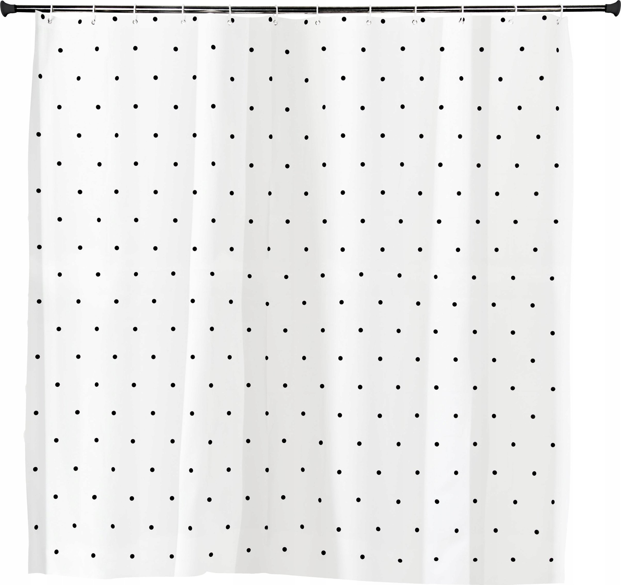 Sepio Zasłonka do prysznicu wanny łazienki Dot biała 180x180 PEVA odporna kotara