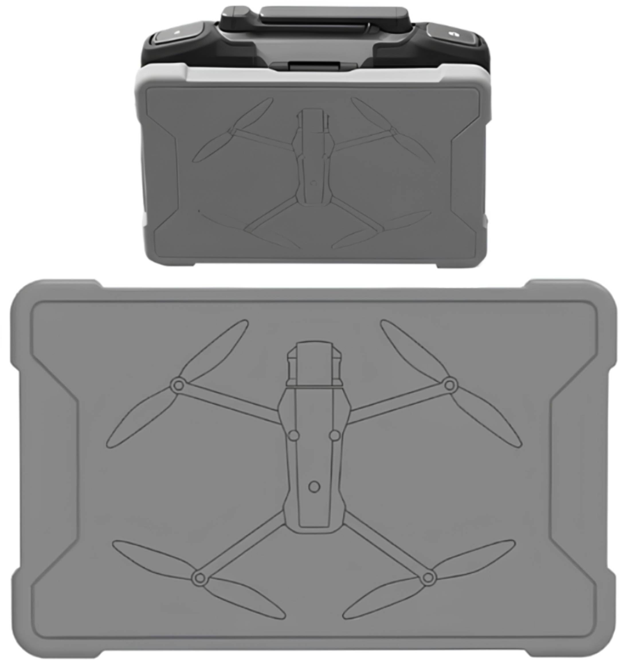 SILIKONOWA OSŁONA OCHRONNA EKRANU DO KONTROLERA DJI RC PRO 2 (DLA DJI MAVIC 4 PRO) SZARA