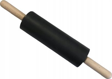 Practic Silikonowy wałek do ciasta, z drewnianymi uchywtami, 40 cm