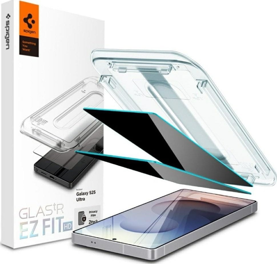 SZKŁO PRYWATYZUJĄCE SPIGEN GLAS.TR ”EZ FIT” HD 2-PACK GALAXY S25 ULTRA PRIVACY