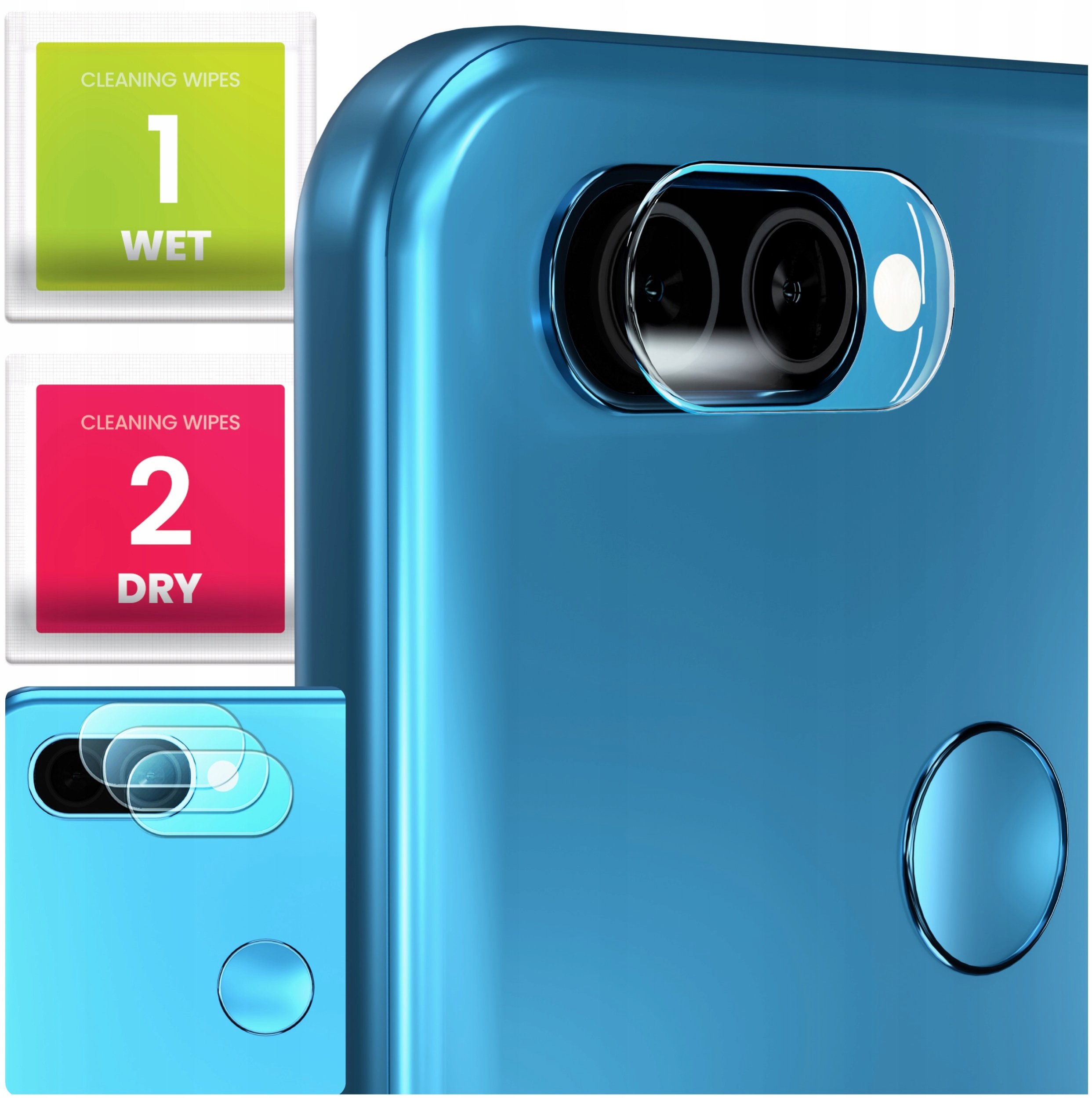 3-PAK Szkło Na Aparat Do Oppo A12 (Hartowane, Ochronne, Na Obiektyw, 9H)