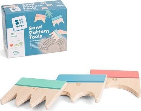 Łopatki do robienia wzorów na piasku drewniane