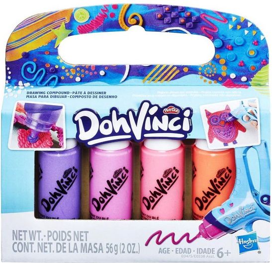 Hasbro DohVinci Tubki 4-Pak Różowy (GXP-643945)