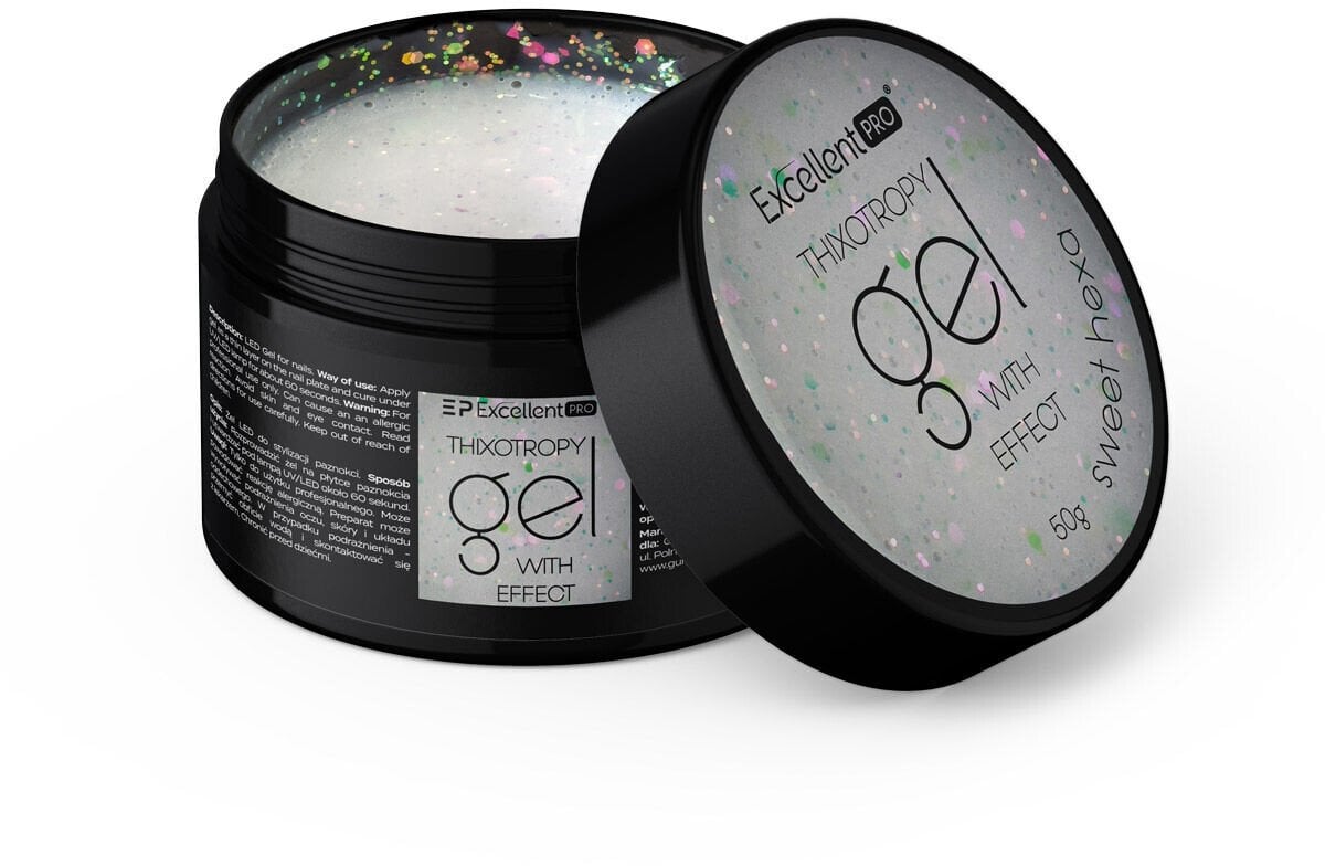 Excellent PRO Thixotropy Gel With Effect żel budujący Sweet Hexa 50g
