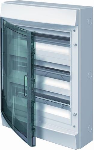 ABB Rozdzielnia MISTRAL65 drzwi przeźroczyste 54M z listwą N+PE (1SLM006501A1208)