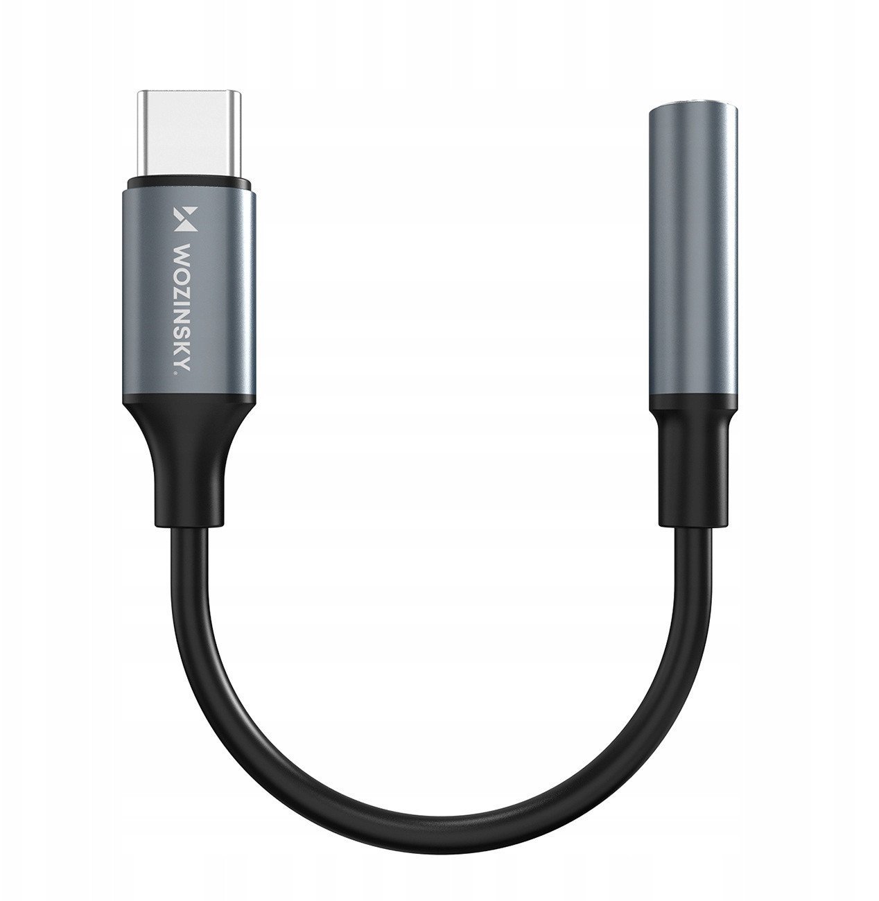 Adapter Wozinsky WACM-01 USB-C - mini jack 3,5mm - czarny