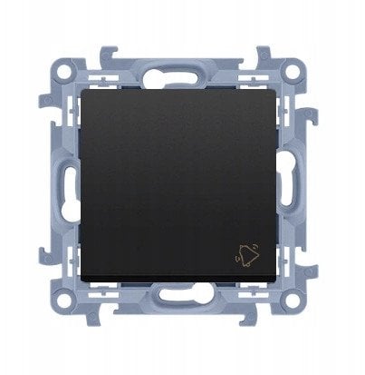 Przycisk dzwonek szybkozłączka Kontakt-Simon Simon 10 CD1C.01/49 czarny mat