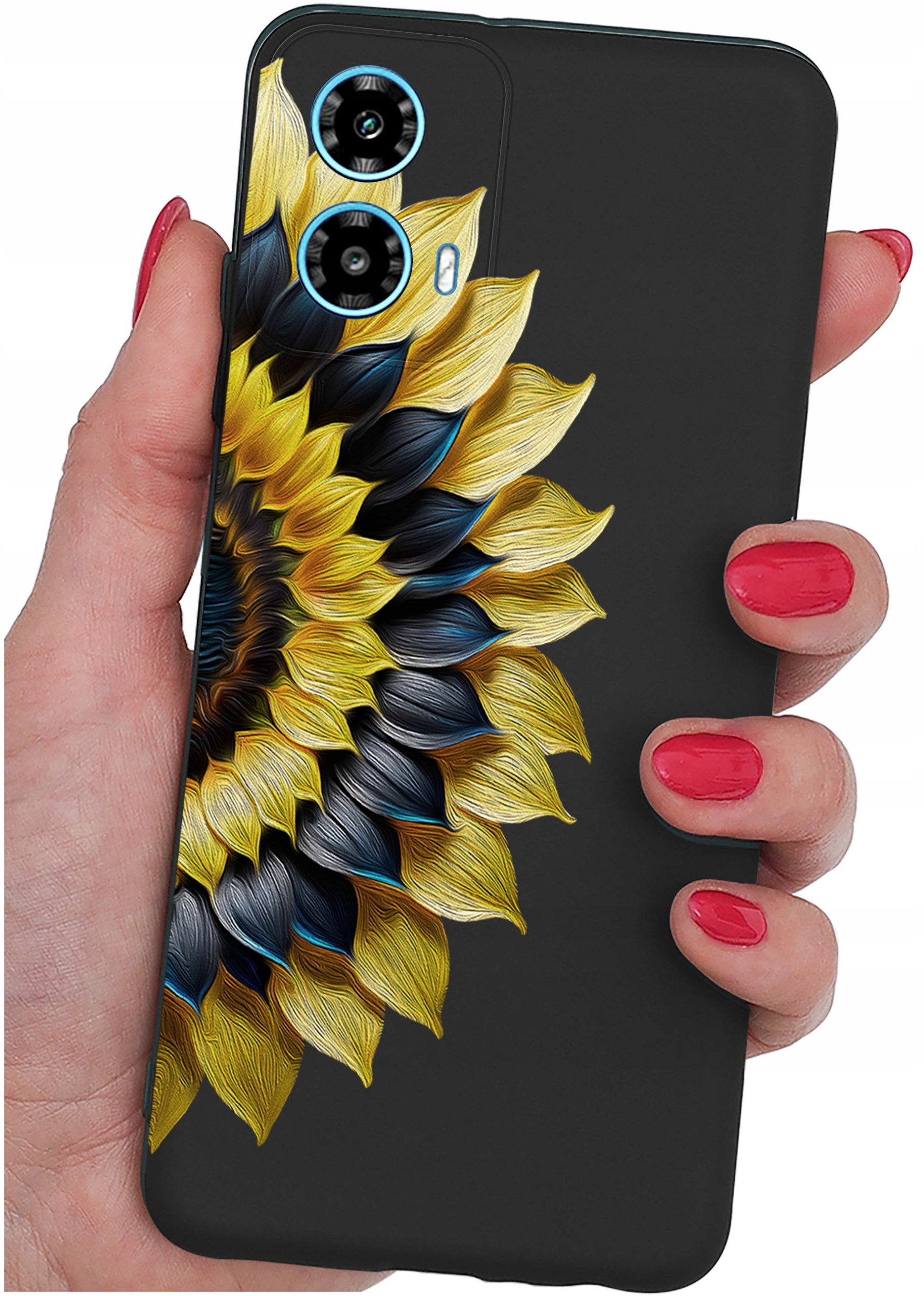 ETUI do Motorola Moto G34 5G WZORY |SILIKONOWE MATT CASE + SZKŁO 9H