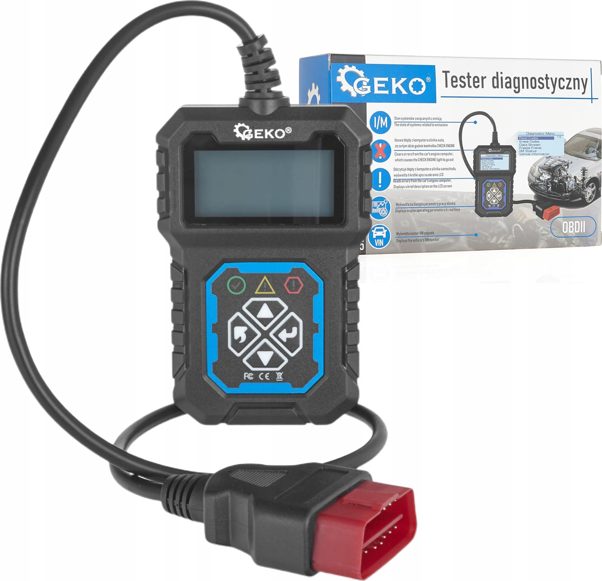 Geko Tester diagnostyczny OBDII T31 (40)