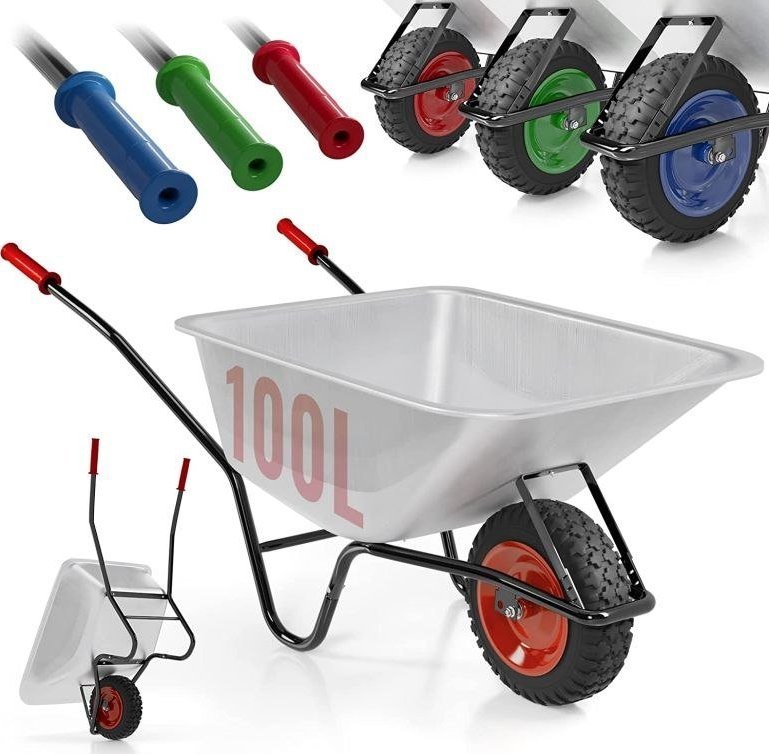 Timbertech TIMBERTECH taczki ogrodowe 140 x 54 x 60 cm, czerwone,