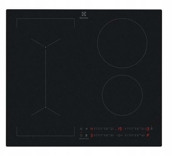 Electrolux 600 Series SaphirMatt Hob2Hood platums 59 cm bez ramja melna - Iebuvejama indukcijas plits virsma