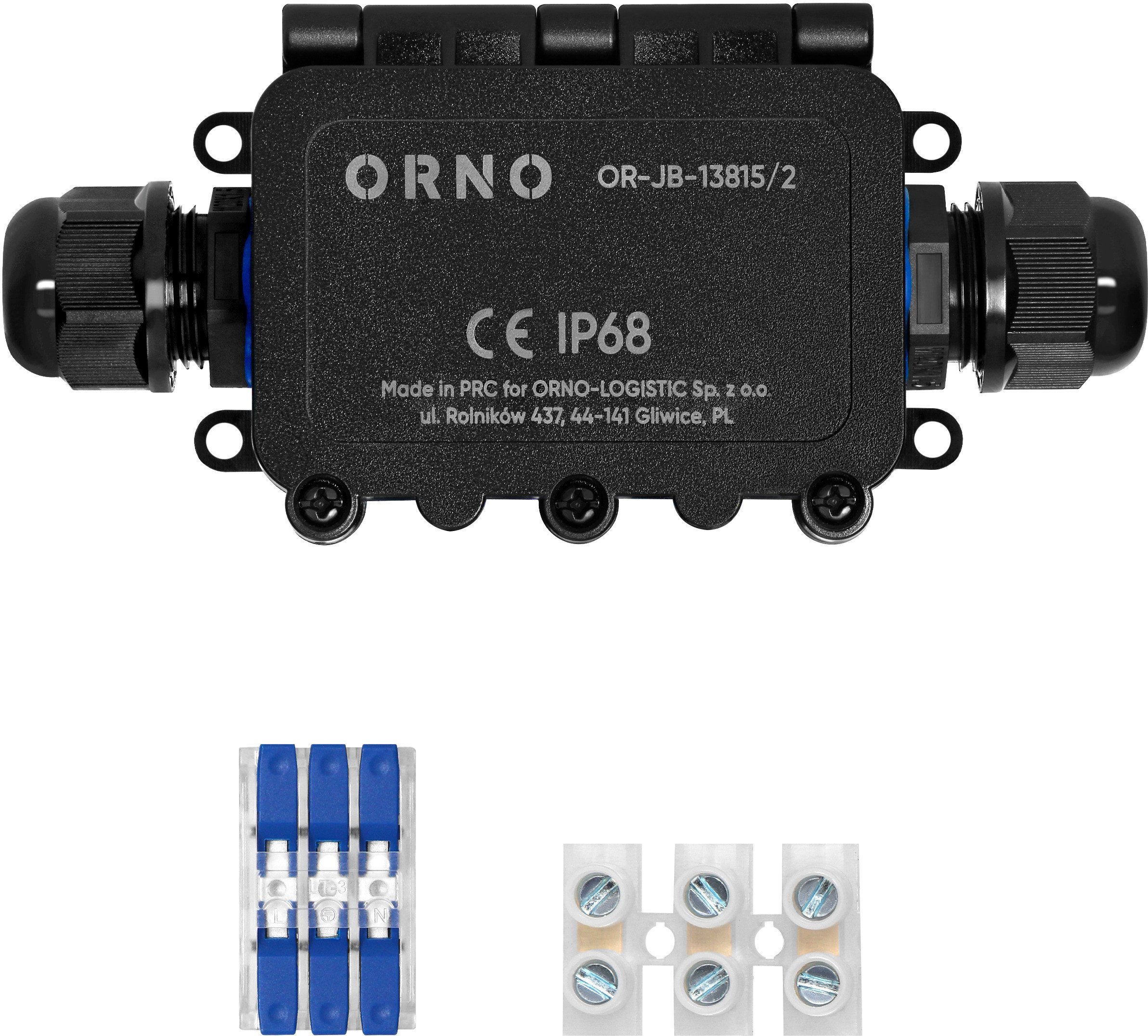 Puszka n/t HD IP68, 0,5-6,0mm? ,2 dławnice M20