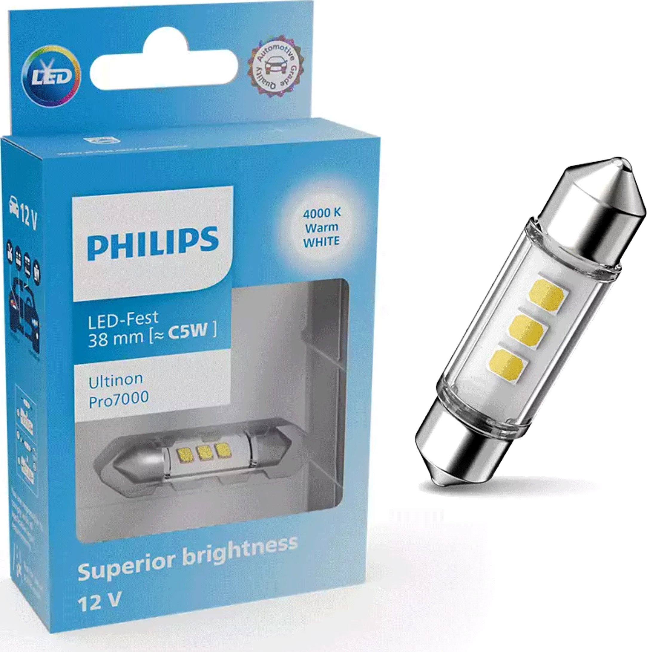 Osram Żarówka Philips LED Ultinon Pro7000 FESTOON 38mm WU70 12V X1