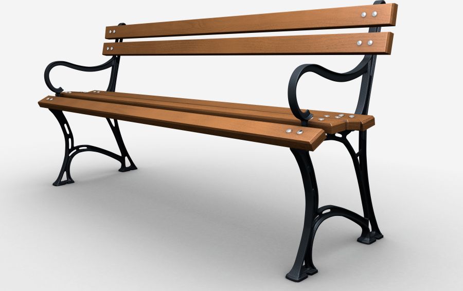 Baster Ławka żeliwna ogrodowa, parkowa na taras id.0120