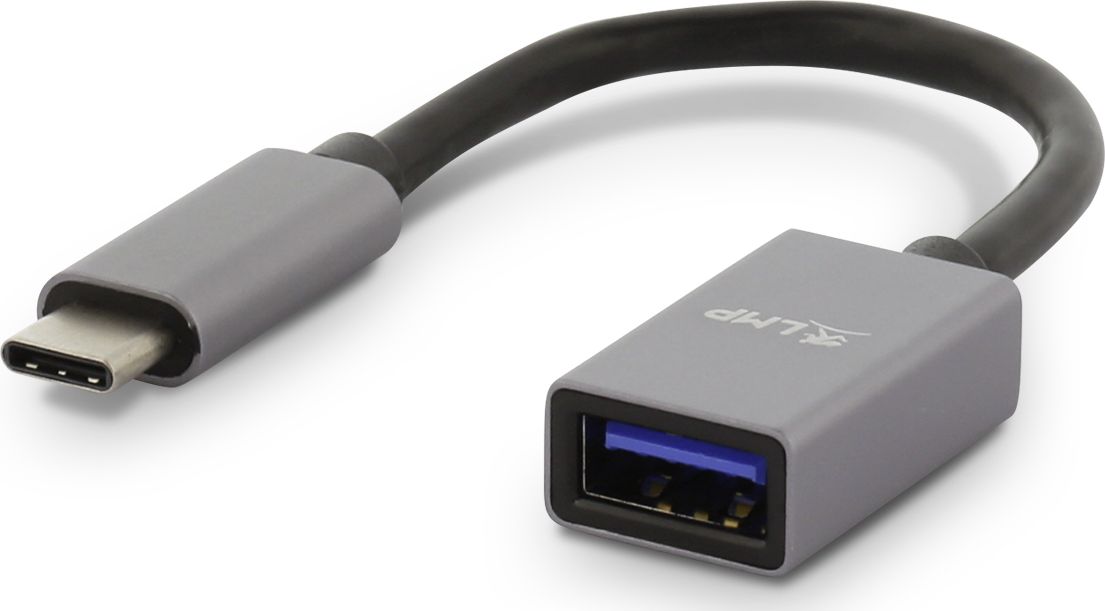 Adapter USB LMP USB-C - USB Szary (LMP-USBC-USBA-SG)
