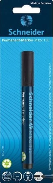 Schneider Marker permanentny SCHNEIDER Maxx 130, okrągły, 1-3mm, blister, czarny