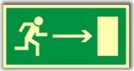 TD Systems AA002 Kierunek do wyjścia drogi ewakuacyjnej w prawo 200 x 400