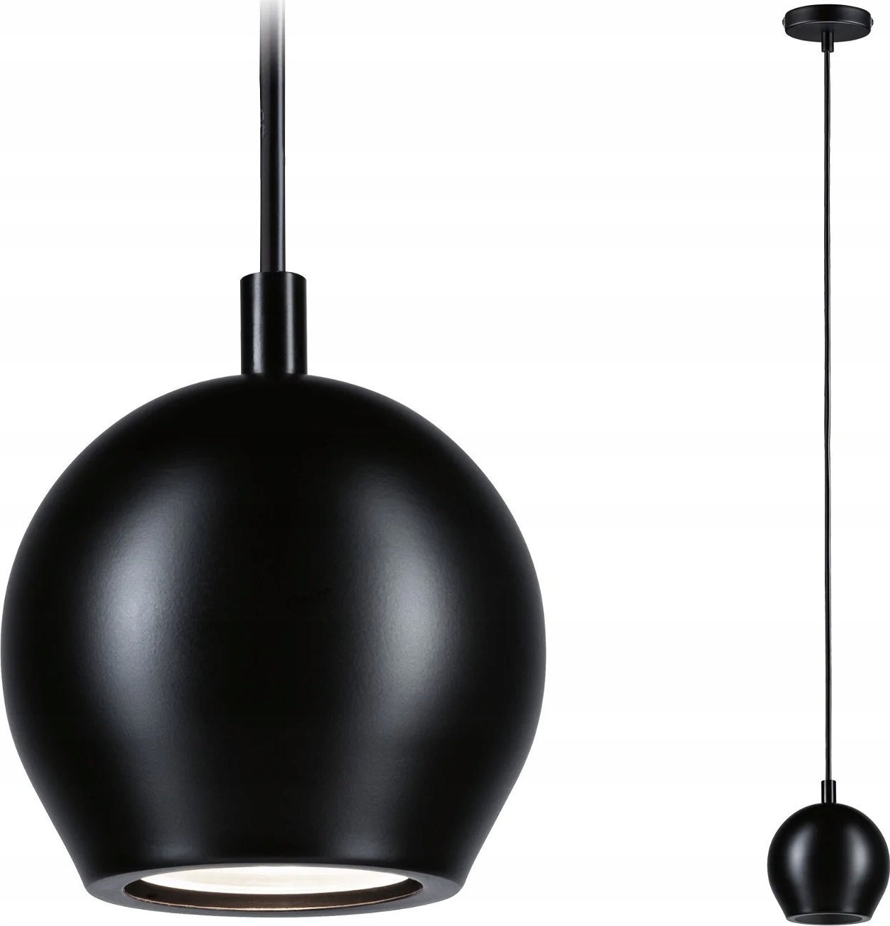 Lampa wisząca Paulmann Oprawa wisząca SHIMA GU10 max.10W IP44 230V czarny / metal