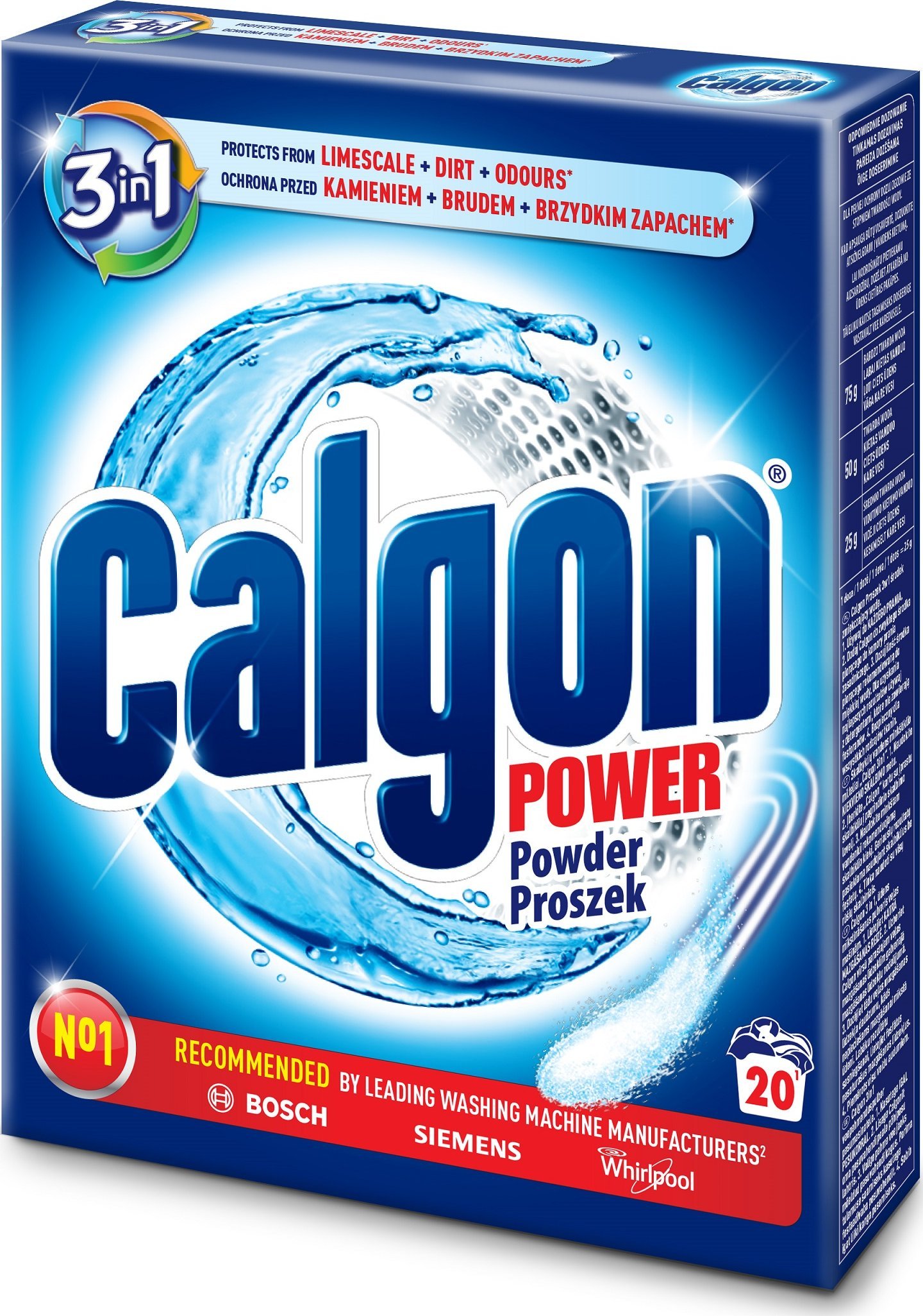 Osram Calgon proszek odkamieniacz do czyszczenia pralki Original Power 4w1 500g