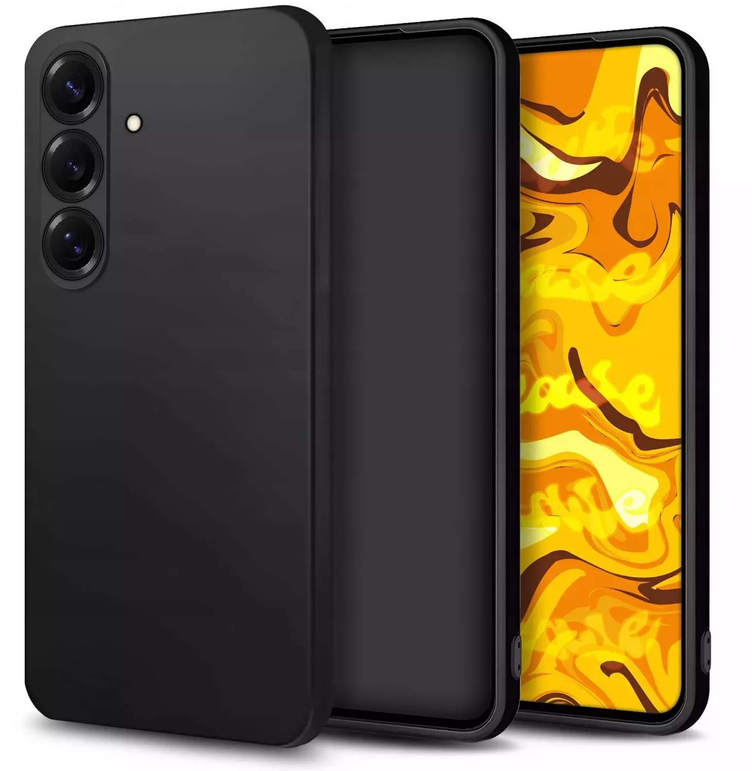 Etui Do Samsung Galaxy S26 Plus (Czarne, Matowe, Gumowe, Obudowa, Silikon)