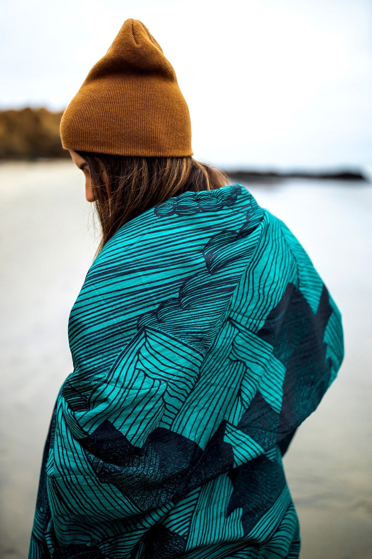 Eno FieldDay Blanket, Mountains to Sea/ Seafoam