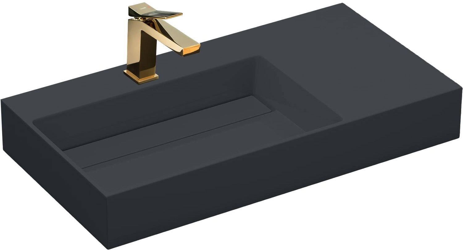 Umywalka konglomeratowa Archi 90 CM Szary mat