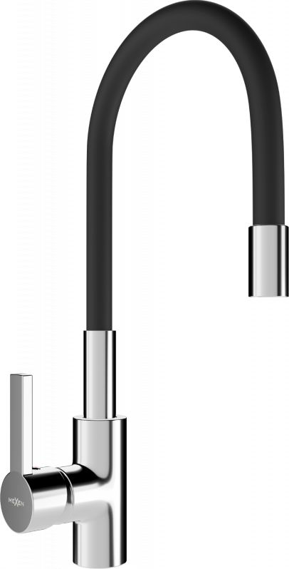 Bateria kuchenna Mexen Flex stojąca czarna z chromowanym korpusem