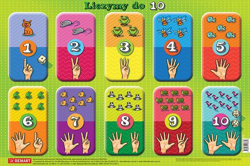 Demart Liczymy do 10. Podkładka na biurko