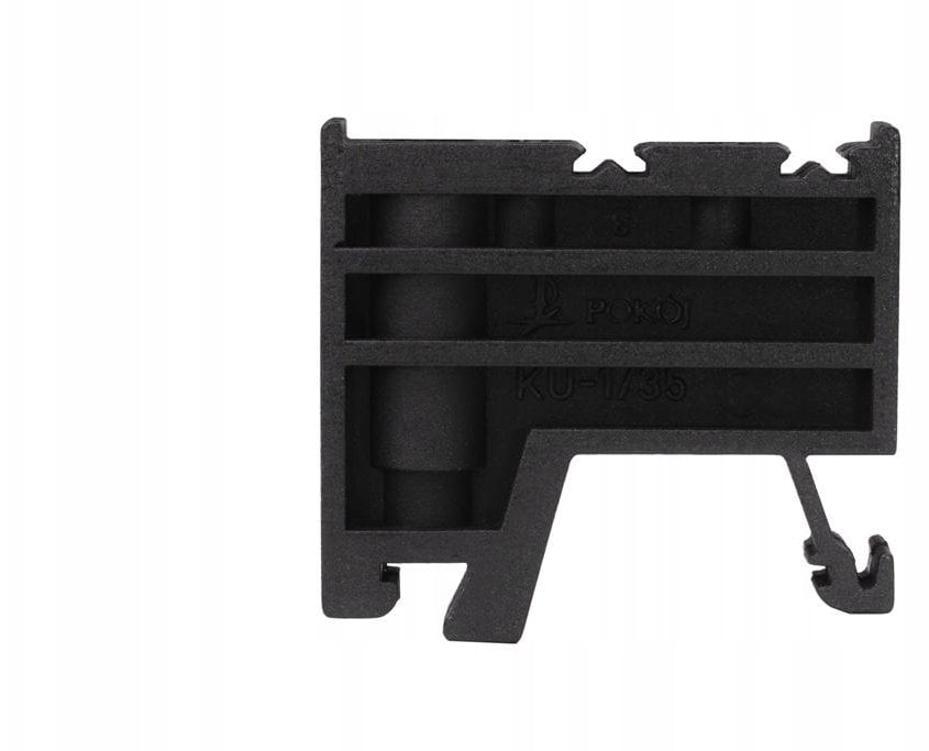 Trzymacz blokada końcowa na szynę TS/TH35 KU-1/35 czarny A44-1203