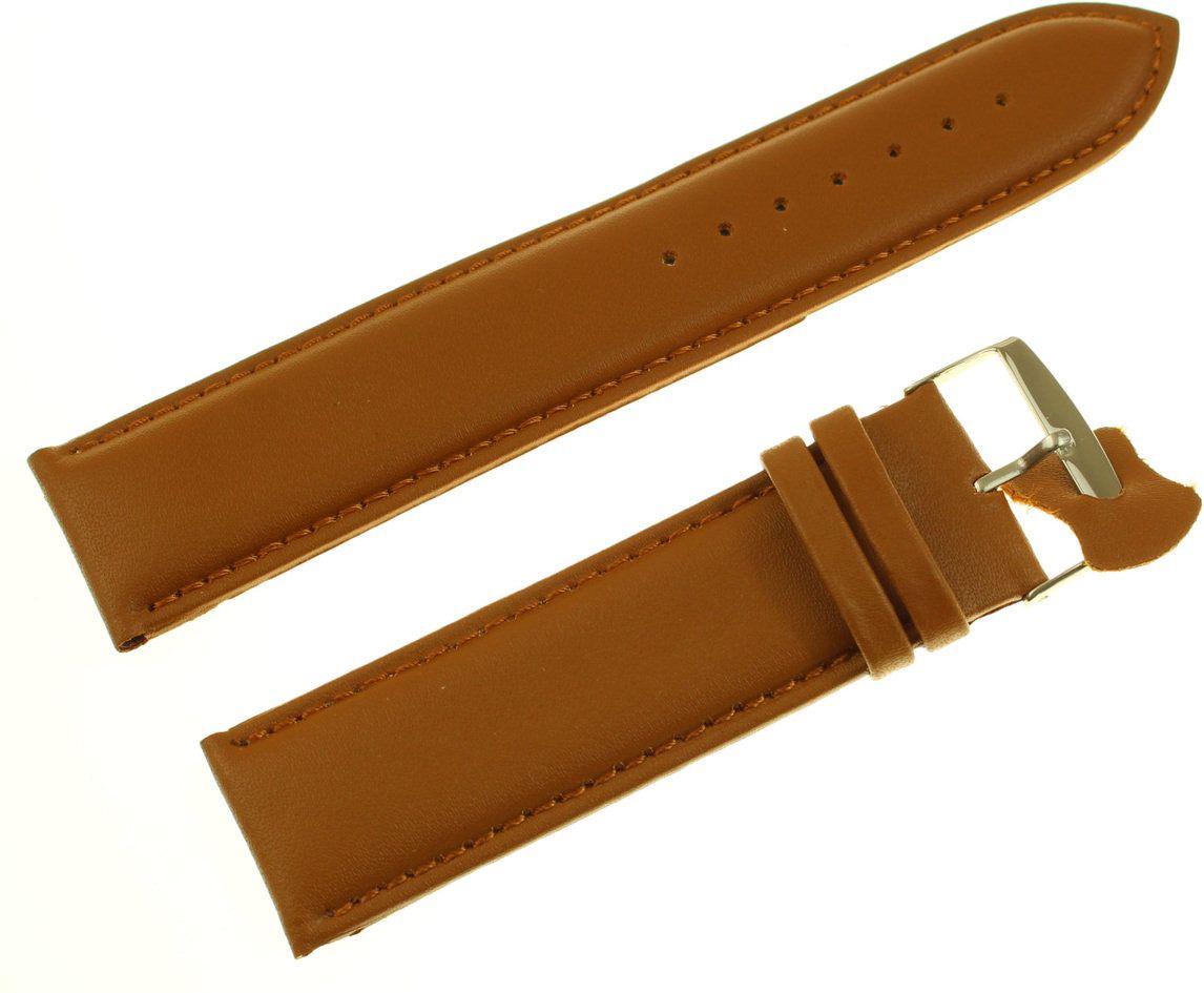 Diloy Pasek do zegarka skórzany brązowy 24 mm (302EL.24.3)